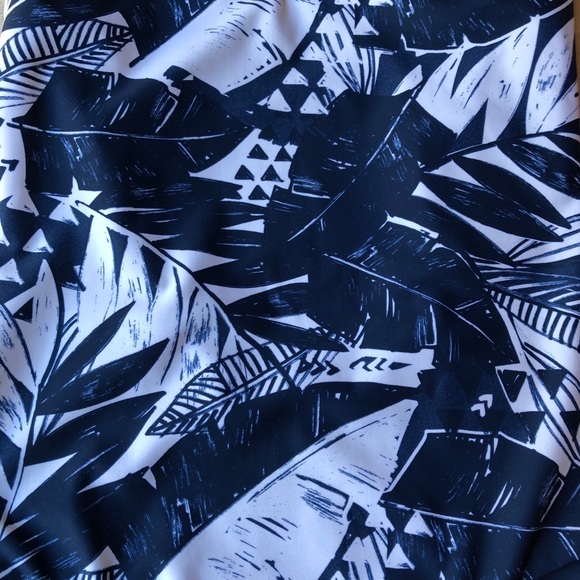 Rip Curl Shape Shifter Palm Swimsuit Blue & Cream NWT Women’s Size X-Small - Picture 6 of 14